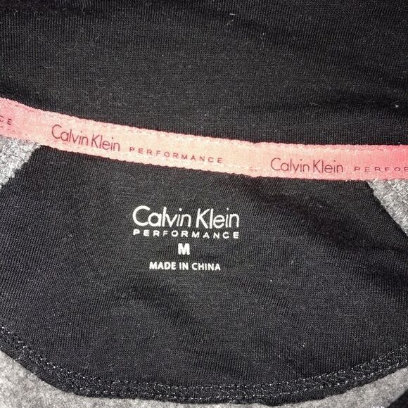 Calvin Klein Women's Gray Performance Heather Logo Sports Sweater Size Medium - Picture 9 of 9